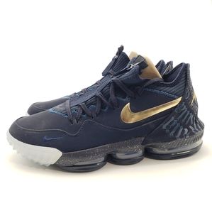 Mens Nike LeBron XVI 16 Low Agimat Titan Obsidian Gold CJ9919-400 Size 12